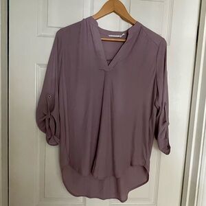 Purple Chiffon Dress Shirt